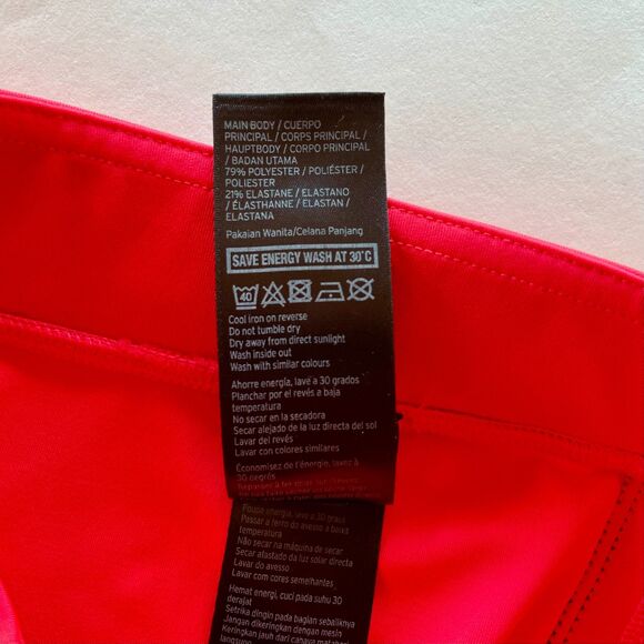 Ivy Park Women's Logo Elastic Leggings in Neon Pink & Black - Size S - Picture 9 of 11